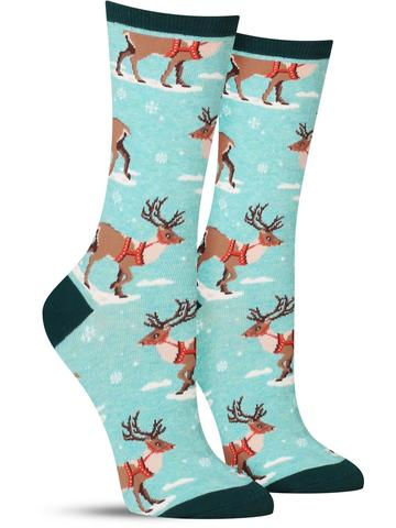 Winter Reindeer Socks | Women's