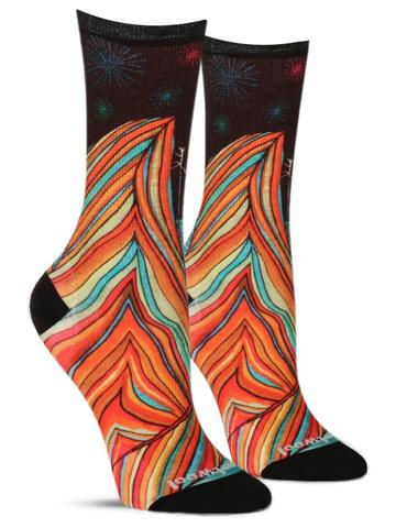 Rainbow Mountain Climb Merino Wool Socks | Women's