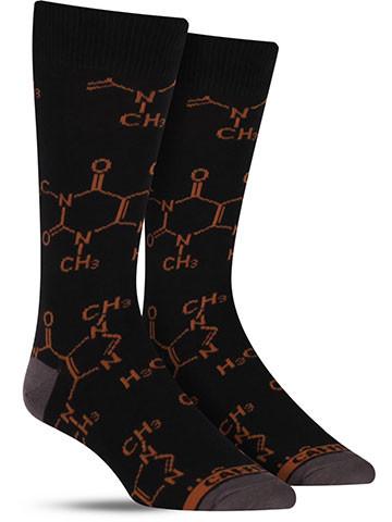 Men's Caffeine Molecule Socks